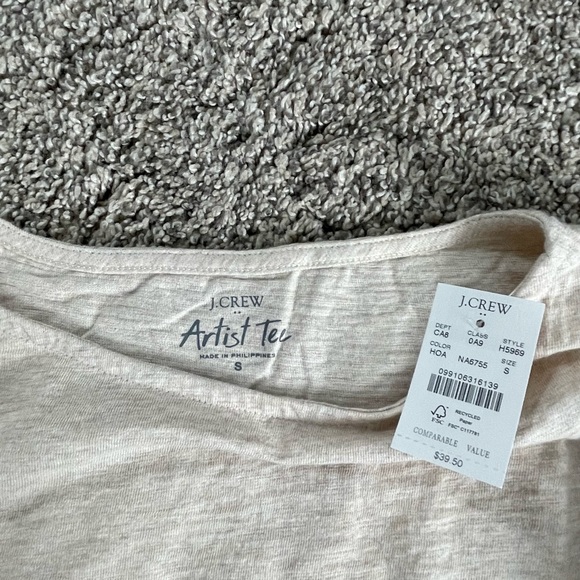 NWT J.Crew long sleeve artist tee 🩶 - Picture 7 of 7